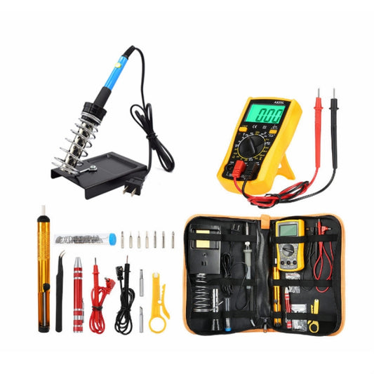 60W Adjustable Temperature Electric Iron Set With Multimeter, US Plug, EU Plug