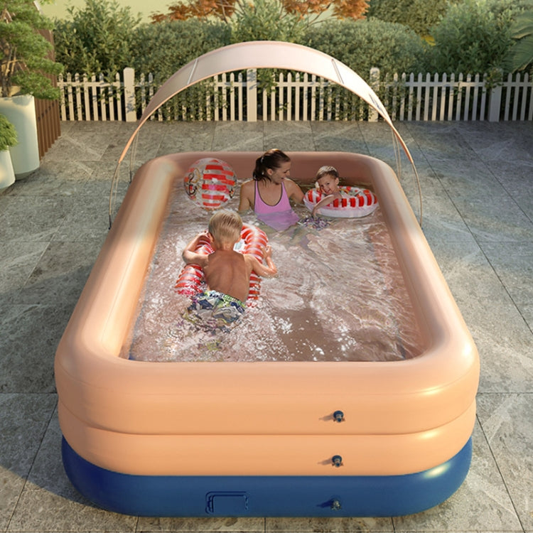 PVC Shade Wireless Automatic Inflatable Swimming Pool Household Children Swimming Pool Large Outdoor Plastic Pool with Shed