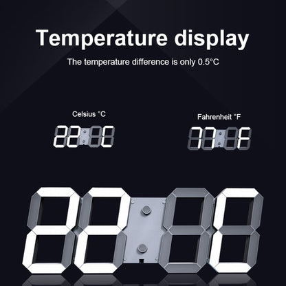 ساعة رقمية LED لغرفة المعيشة، ساعة حائط إبداعية مزودة بخاصية واي فاي، قابس أمريكي، 4 بت واي فاي مجوف أبيض، 4 بت واي فاي مجوف أحمر، 4 بت واي فاي صندوق مغلق أبيض