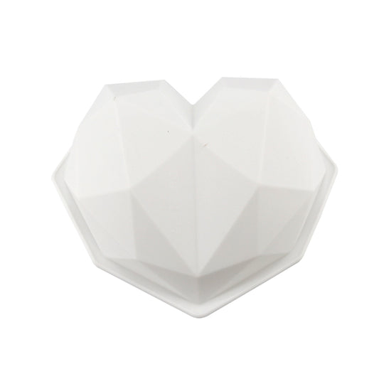 3 PCS Diamond Love DIY Cake Silicone Mold Sponge Baking Tool Chiffon Mousse Dessert Mold, Diamond Love Shape