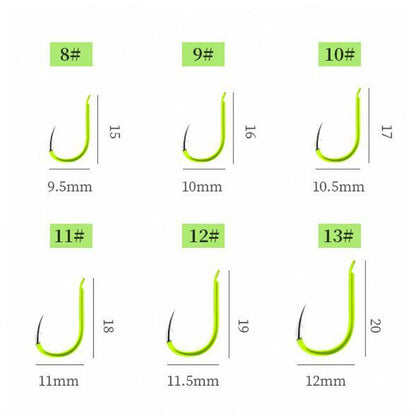 5 in 1 Stranded Double Hook Anti-winding Silver Carp Fishing Group Spring Fishing Hook