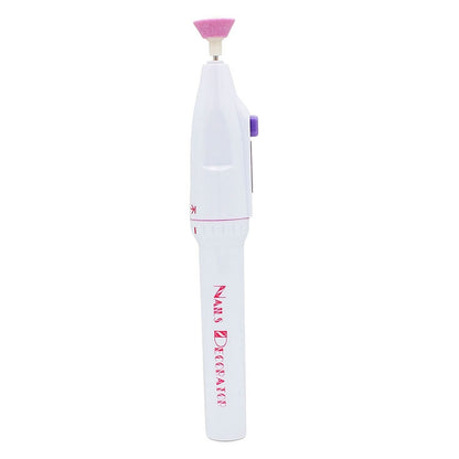 Electric Nail File Drill Kit Tips Manicure Toenail Pedicure Salon Pen Shape Manicure Kit Nail Drill Buffers Pedicure Tool with 5 Bits
