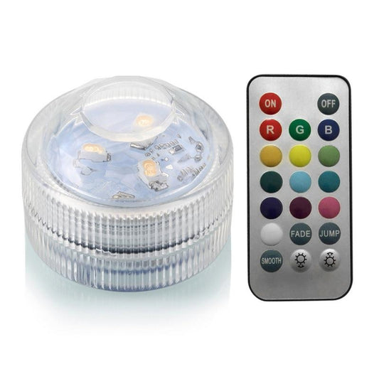 مصباح زينة للغوص مع جهاز تحكم عن بعد مقاوم للماء IP68، 5050 SMD LED متعدد الألوان، مصباح إضاءة LED RGB قابل للغمر في الماء، مصباح حفلات