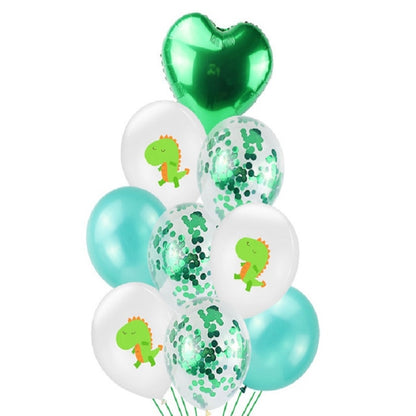 Birthday Party Dinosaur Latex Sequin Balloon Party Atmosphere Decoration Dinosaur Set, Sequin Bouquet Set