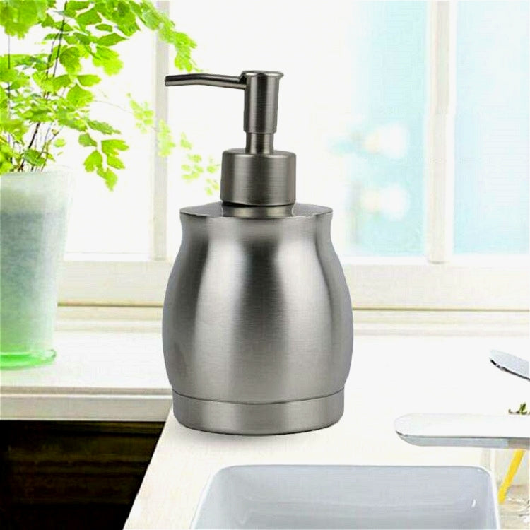 Stainless Steel Lotion Bottle Hand Soap Dispenser Hand Sanitizer Bottle, 390ml