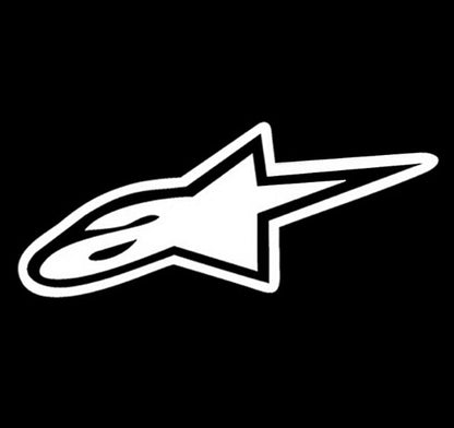 10 PCS Alpine Star Car Sticker Motorcycle Car Decoration, Size: 18x7.6cm, Alpine Star