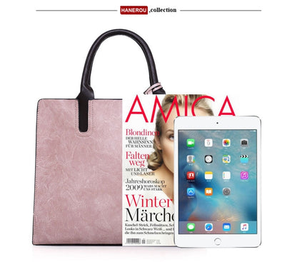 3 in 1 Leather Women Large Tote Bags Shoulder Bag Messenger Bag Purse