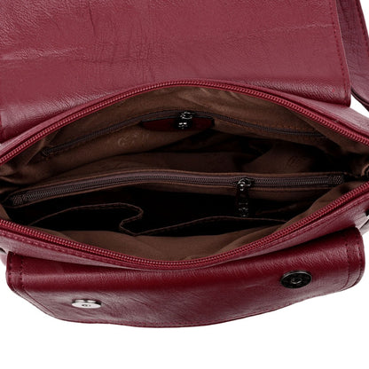 Summer Leather Luxury Handbags Female Shoulder Messenger Bag