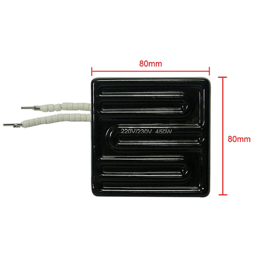 80*80mm ceramic heating plates 450W for BGA rework station, Ceramic heating plates