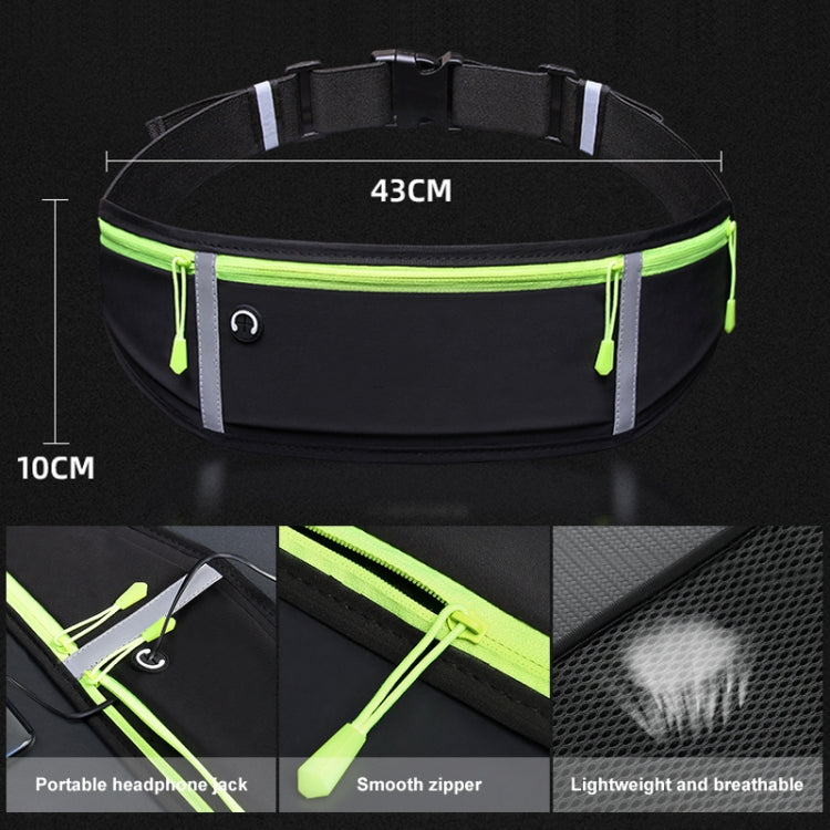 Outdoor Waterproof Belt Bag Sports Riding Mobile Phone Waist Bag, 7 inch