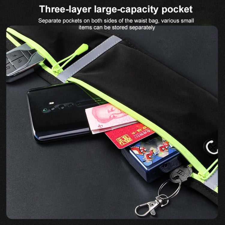 Outdoor Waterproof Belt Bag Sports Riding Mobile Phone Waist Bag, 7 inch