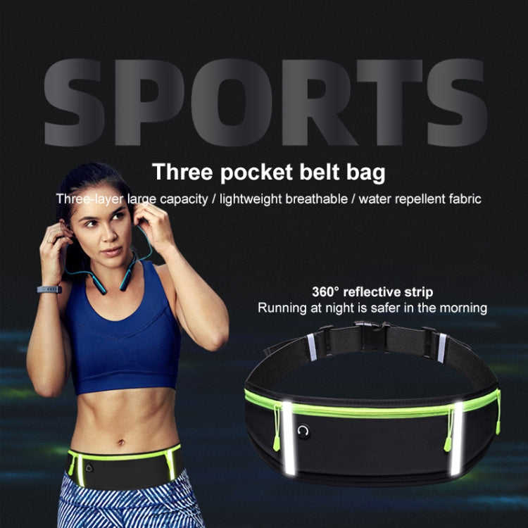 Outdoor Waterproof Belt Bag Sports Riding Mobile Phone Waist Bag, 7 inch