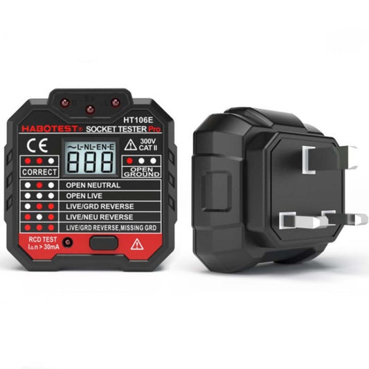 HT106 Socket Testers Voltage Test Detector Ground Line Neutral Line Live Line Leakage Electroscope