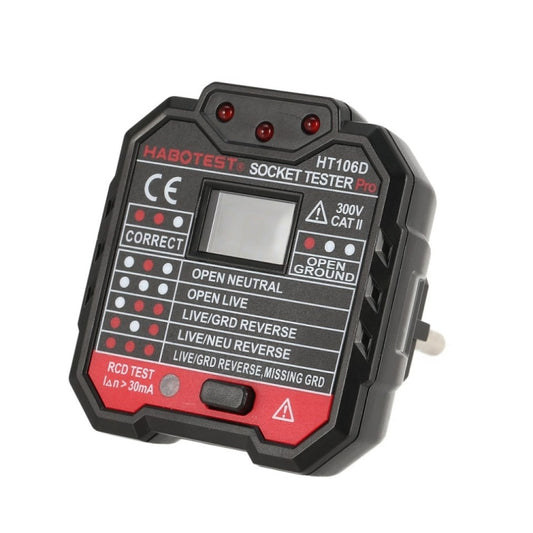 HT106 Socket Testers Voltage Test Detector Ground Line Neutral Line Live Line Leakage Electroscope