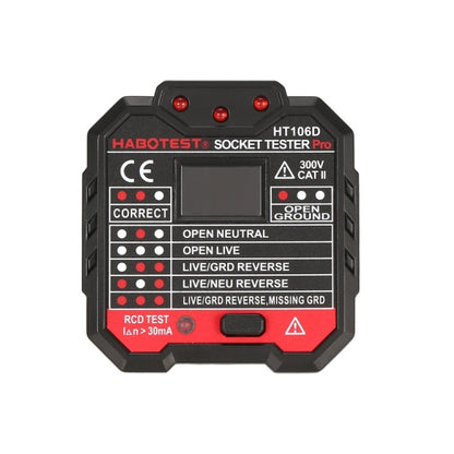 HT106 Socket Testers Voltage Test Detector Ground Line Neutral Line Live Line Leakage Electroscope