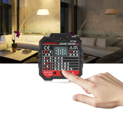 HT106 Socket Testers Voltage Test Detector Ground Line Neutral Line Live Line Leakage Electroscope