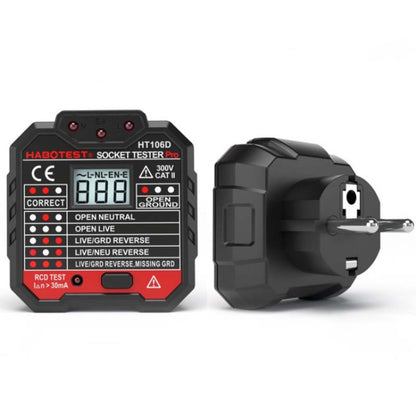 HT106 Socket Testers Voltage Test Detector Ground Line Neutral Line Live Line Leakage Electroscope