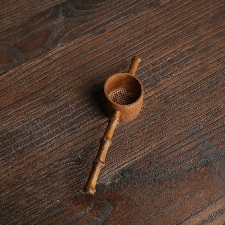 Bamboo Woven Creative Filter Reusable Filter Tea Colander Gadget, Calabash Double Section Tea Leak, Bamboo Root Tea Leak, Bamboo Pole Gauze Plum Tea Leak, Bamboo Pole Hole Tea Leak, Rattan Tea Drain with Handle, Bamboo Woven Tea Leak, Poplar Tea Leak��...