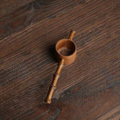 Bamboo Woven Creative Filter Reusable Filter Tea Colander Gadget, Calabash Double Section Tea Leak, Bamboo Root Tea Leak, Bamboo Pole Gauze Plum Tea Leak, Bamboo Pole Hole Tea Leak, Rattan Tea Drain with Handle, Bamboo Woven Tea Leak, Poplar Tea Leak��...