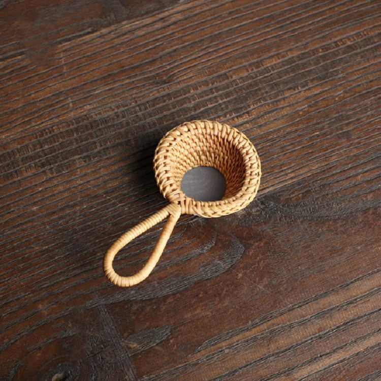 Bamboo Woven Creative Filter Reusable Filter Tea Colander Gadget, Calabash Double Section Tea Leak, Bamboo Root Tea Leak, Bamboo Pole Gauze Plum Tea Leak, Bamboo Pole Hole Tea Leak, Rattan Tea Drain with Handle, Bamboo Woven Tea Leak, Poplar Tea Leak��...