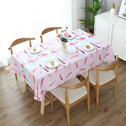 Printinging Coffee Dining Table Cloth PVC Waterproof Oilproof Anti-scalding Tablecloth, 120x120cm Square Table, 140x140cm Square Table, 120x180cm Dining Table, 140x180cm Dining Table, 140x200cm Dining Table, 140x220cm Dining Table