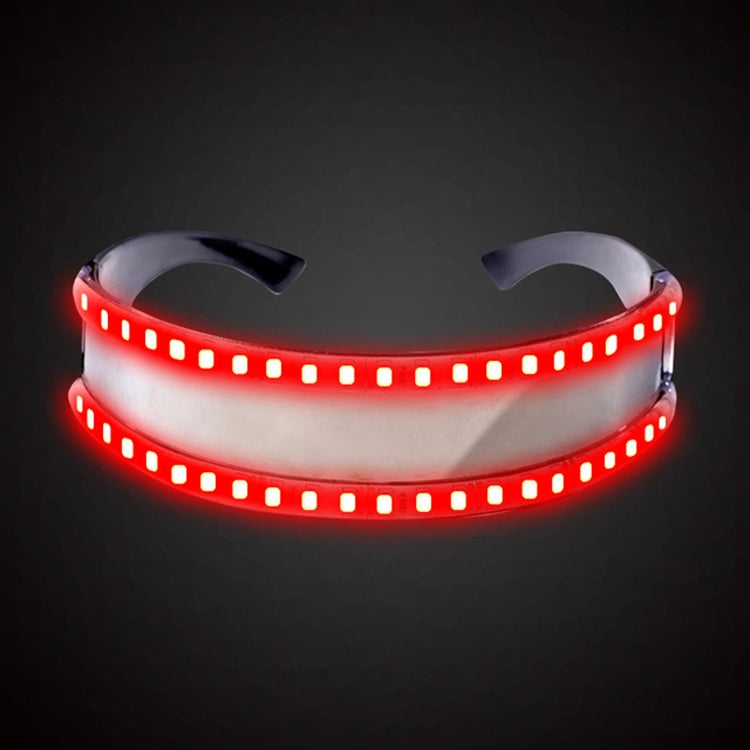 LED Glasses Luminous Party Classic Toys for Dance DJ Party Mask Costumes Props Gloves, White illuminating, Red glow, Blue glow, Green glow