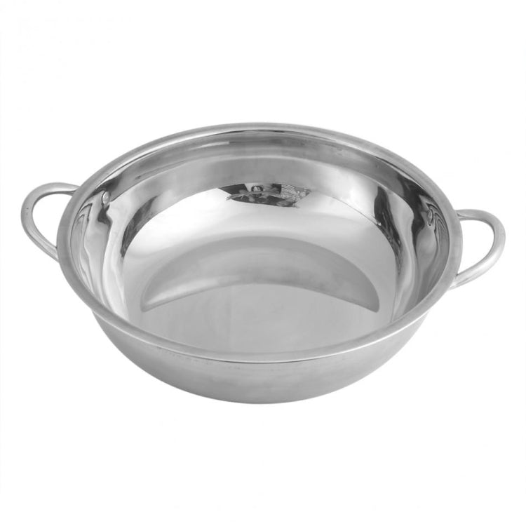 Stainless Steel Hot Pot Thick Non-magnetic Clear Soup Pot Double-eared Hot Pot, 30cm, 32cm