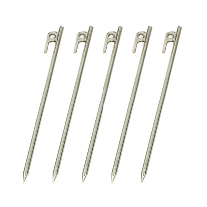 Outdoor Durable 30cm Stainless Steel Camping Awning Tent Stakes Pegs for Camping Travel Tent Accessor