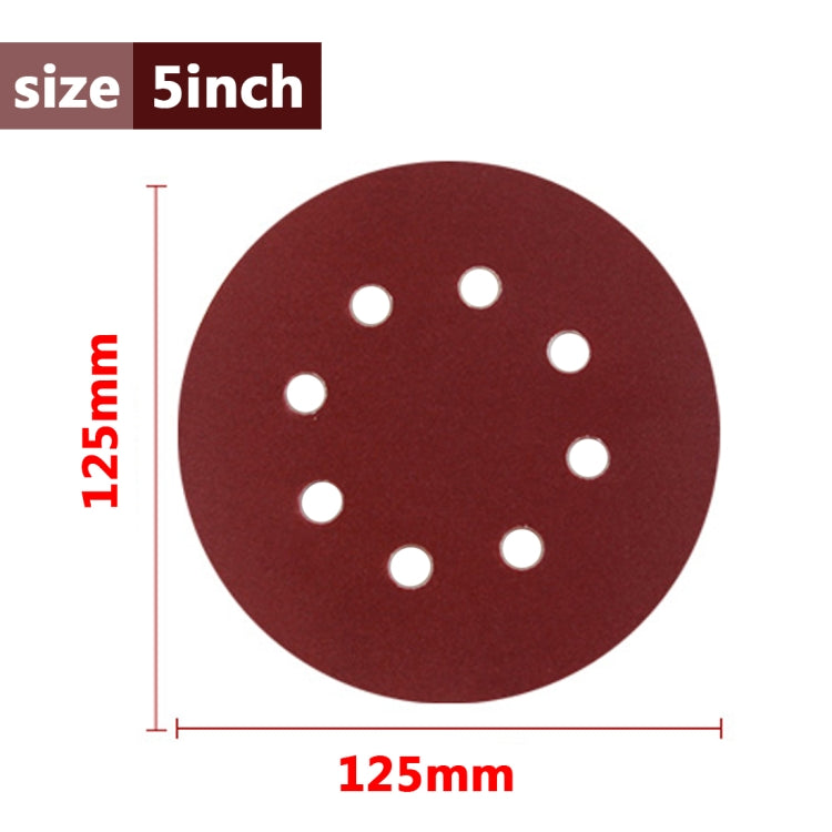 100 PCS 125MM Flocking Sandpaper 5 Inch 8 Hole Disc Sandpaper Self-adhesive Sandpaper, 40 Mesh, 60 Mesh, 80 Mesh, 100 Mesh, 120 Mesh, 150 Mesh, 180 Mesh, 240 Mesh, 320 Mesh, 400 Mesh, 600 Mesh, 800 Mesh, 1000 Mesh, 1200 Mesh, 1500 Mesh, 2000 Mesh������...