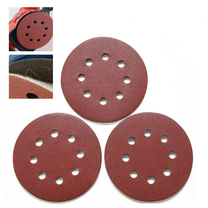 100 PCS 125MM Flocking Sandpaper 5 Inch 8 Hole Disc Sandpaper Self-adhesive Sandpaper, 40 Mesh, 60 Mesh, 80 Mesh, 100 Mesh, 120 Mesh, 150 Mesh, 180 Mesh, 240 Mesh, 320 Mesh, 400 Mesh, 600 Mesh, 800 Mesh, 1000 Mesh, 1200 Mesh, 1500 Mesh, 2000 Mesh������...
