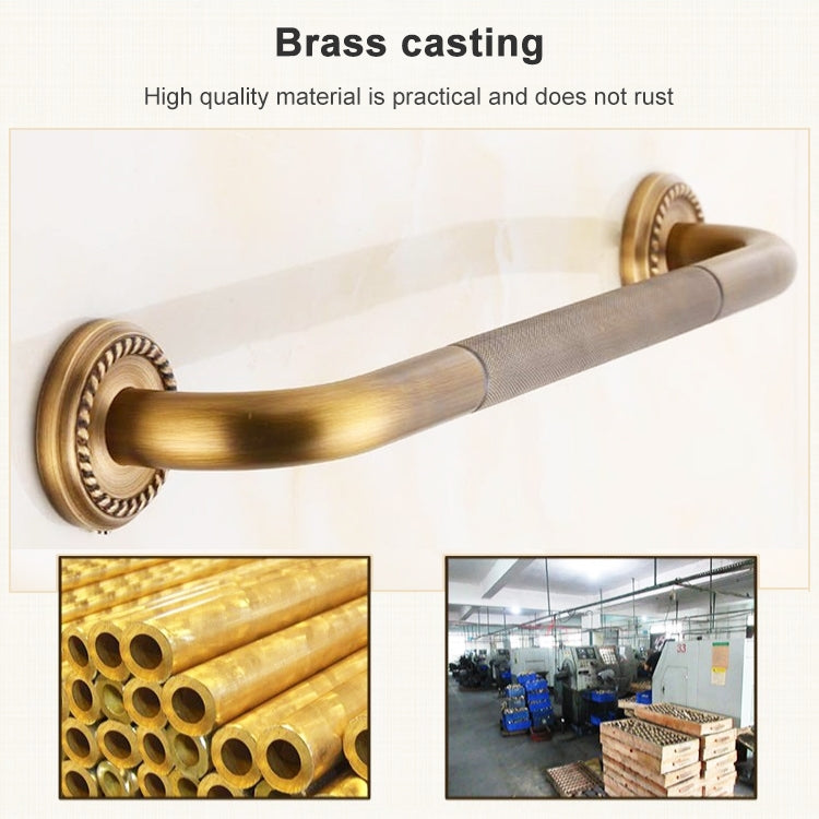 Brass Bathroom Pendant  Elderly Bathroom Handle Barrier-free Handrail Pull, 52cm Barrier-free Handrail Pull