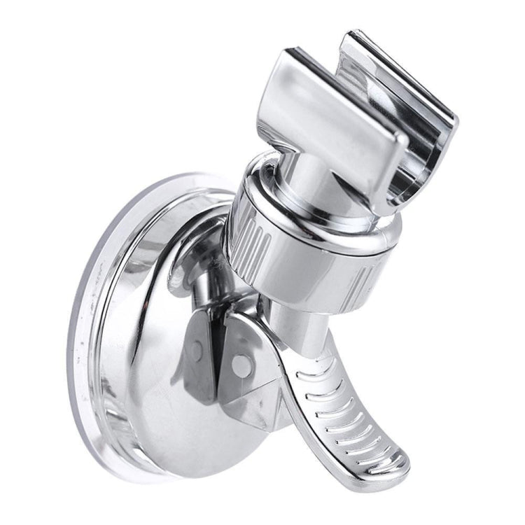 Shower Head Handset Holder Chrome Bathroom Wall Mount Adjustable Suction Bracket, Fully Plated