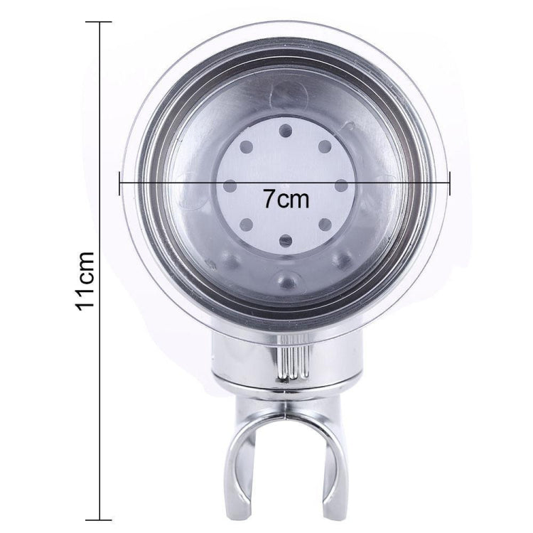 Shower Head Handset Holder Chrome Bathroom Wall Mount Adjustable Suction Bracket, Fully Plated
