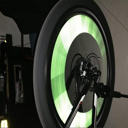 2 BAGS Bicycle Mountain Bike Riding Wheel Rim Spoke Mount Clip Tube Warning Light Strip Outdoor Reflector