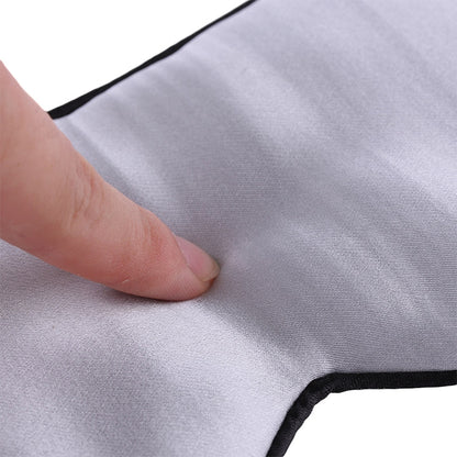 2 PCS Pure Silk Sleep Rest Eye Mask Padded Shade Cover Travel Relax Aid Blindfolds, Navy blue, Blue, Grey, Black, Green, Violet, Purple
