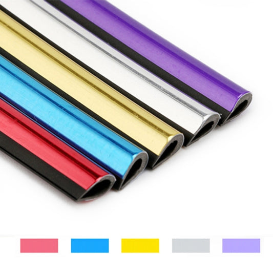 10 PCS Car Interior Mouldings Decorative Air Conditioning Outlet U-shaped Bright Strip Clip, Red, Purple, Gold