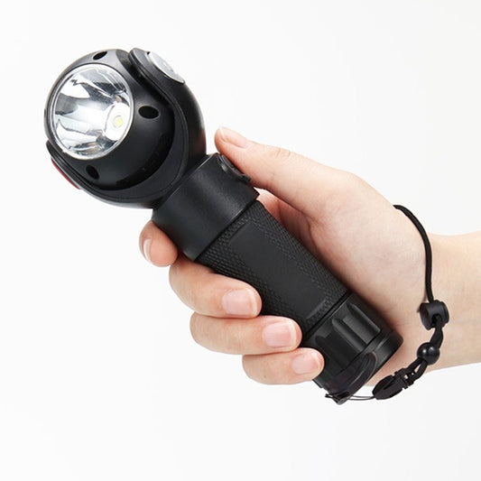 SKYWOLFEYE  Lamp Head 360 Degree Rotation USB Rechargeable LED Glare Flashlight With Magnet COB Work Light, Without Battery