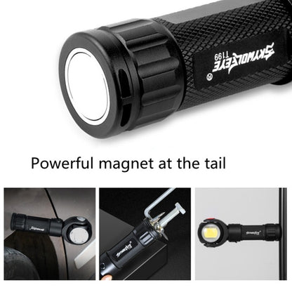 SKYWOLFEYE  Lamp Head 360 Degree Rotation USB Rechargeable LED Glare Flashlight With Magnet COB Work Light, Without Battery
