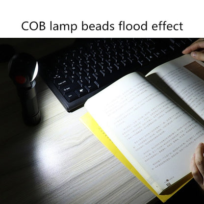 SKYWOLFEYE  Lamp Head 360 Degree Rotation USB Rechargeable LED Glare Flashlight With Magnet COB Work Light, Without Battery
