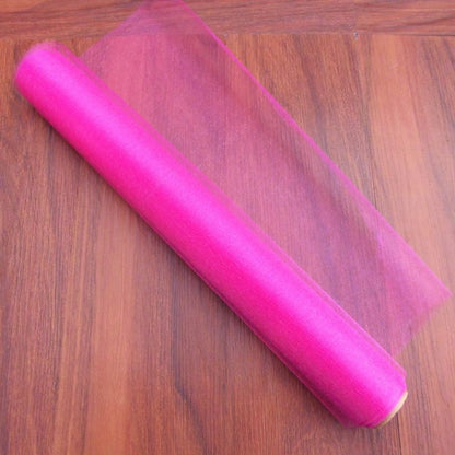 3pcs Tulle Roll Crystal Fabric Organza Tulle Roll Spool Decoration for Wedding Birthday Party, Size:2.5mx48cm