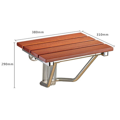 Folding Solid Wood Wall Mounted Relaxation Shower Chair, F Fype Folding Solid Chair