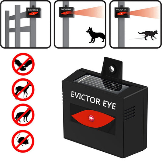2 Pcs/Pack Solar Repeller Ranch Farm Wild Hawkeye Animal Repeller, Solar Repeller
