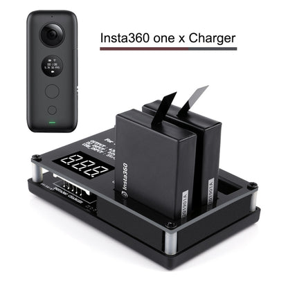 شاحن بطارية ميكرو USB مكون من 3 قطع لكاميرا Insta360 ONE X البانورامية، قابس أوروبي، قابس أمريكي