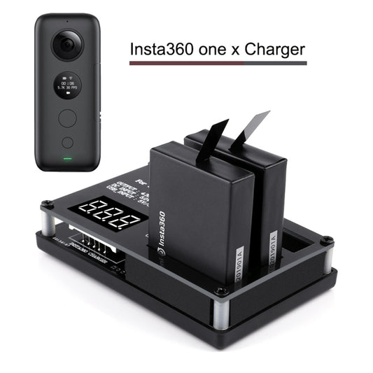 شاحن بطارية ميكرو USB مكون من 3 قطع لكاميرا Insta360 ONE X البانورامية، قابس أوروبي، قابس أمريكي