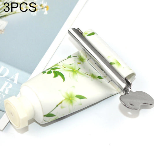 3 PCS Stainless Steel Squeezing Toothpaste Device Hair Key Squeegee Dyeing Tool Semicircular Metal Squeezer, Hair Key Squeezer