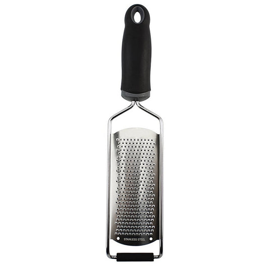 Cheese Grater Stainless Steel Blade Cheese Slicer Lemon Grater Chocolate Scraping Planer with Protective Cover, Cheese Grater (Black)