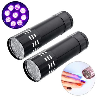 مجفف أظافر صغير الحجم مزود بمصباح LED بالأشعة فوق البنفسجية محمول لتجفيف جل الأظافر بسرعة