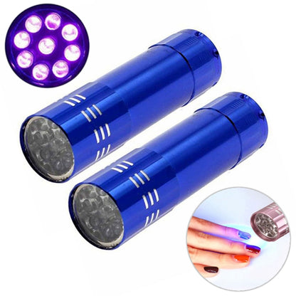 مجفف أظافر صغير الحجم مزود بمصباح LED بالأشعة فوق البنفسجية محمول لتجفيف جل الأظافر بسرعة