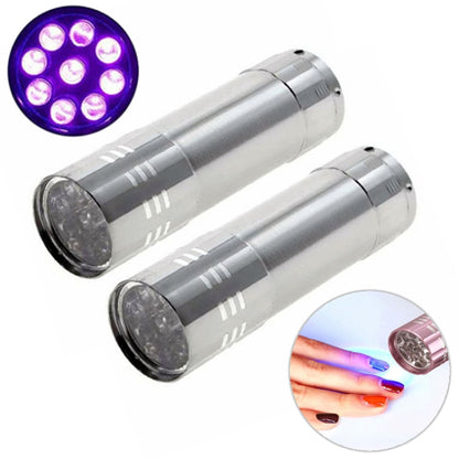 مجفف أظافر صغير الحجم مزود بمصباح LED بالأشعة فوق البنفسجية محمول لتجفيف جل الأظافر بسرعة