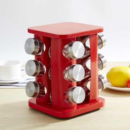 12 in 1 Stainless Steel Canister Set with Turnable Holder
